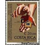 Costa Rica 1974 Fire Insurance (Hands Protecting House)-Stamps-Costa Rica-Mint-StampPhenom