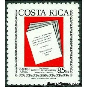 Costa Rica 1974 "Love and Death”, Manuscript-Stamps-Costa Rica-Mint-StampPhenom