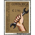 Costa Rica 1974 Workers' Compensation (Hand Holding Wrench)-Stamps-Costa Rica-Mint-StampPhenom