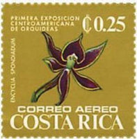 Costa Rica 1975 Encyclia spondiadum-Stamps-Costa Rica-Mint-StampPhenom