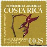 Costa Rica 1975 Gongora claviodora-Stamps-Costa Rica-Mint-StampPhenom