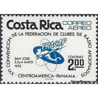 Costa Rica 1975 Radio Club Emblem-Stamps-Costa Rica-Mint-StampPhenom