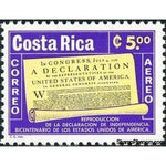 Costa Rica 1976 Declaration of Independence-Stamps-Costa Rica-Mint-StampPhenom