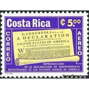 Costa Rica 1976 Declaration of Independence-Stamps-Costa Rica-Mint-StampPhenom