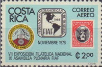 Costa Rica 1976 Inverted Center Stamp of 1901 and Association Emblems-Stamps-Costa Rica-Mint-StampPhenom