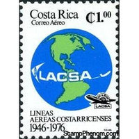 Costa Rica 1976 LACSA Circling Globe-Stamps-Costa Rica-Mint-StampPhenom