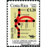 Costa Rica 1976 LACSA Route map-Stamps-Costa Rica-Mint-StampPhenom