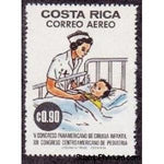 Costa Rica 1976 Nurse Attending Child-Stamps-Costa Rica-Mint-StampPhenom