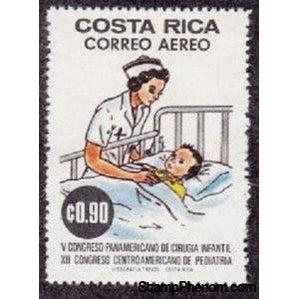 Costa Rica 1976 Nurse Attending Child-Stamps-Costa Rica-Mint-StampPhenom