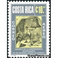 Costa Rica 1976 Ringing Liberty Bell to announce Independence-Stamps-Costa Rica-Mint-StampPhenom