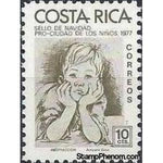 Costa Rica 1977 Boy’s Head, by Amparo Cruz-Stamps-Costa Rica-Mint-StampPhenom