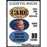 Costa Rica 1977 CARE Emblem and Child-Stamps-Costa Rica-Mint-StampPhenom