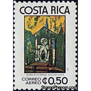 Costa Rica 1977 Mercy Church, by Ricardo Ulloa B.-Stamps-Costa Rica-Mint-StampPhenom