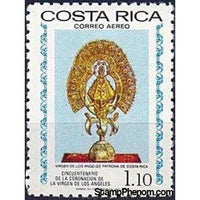 Costa Rica 1977 Our Lady of the Angels (Gold Sculpture)-Stamps-Costa Rica-Mint-StampPhenom