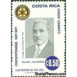 Costa Rica 1977 Rotary Emblem and Felipe J. Alvarado-Stamps-Costa Rica-Mint-StampPhenom