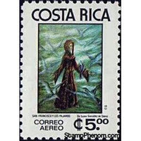 Costa Rica 1977 St. Francis and the Birds, by Louisa Gonzalez Y Saenz-Stamps-Costa Rica-Mint-StampPhenom