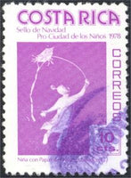 Costa Rica 1978 Girl with Kite-Stamps-Costa Rica-Mint-StampPhenom