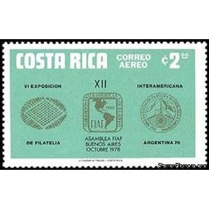 Costa Rica 1978 VI Interamerican Philatelic Exposition, Argentina 78-Stamps-Costa Rica-Mint-StampPhenom