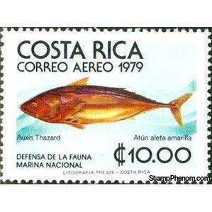 Costa Rica 1979 Frigate Thuna (Auxis thazard)-Stamps-Costa Rica-Mint-StampPhenom