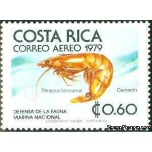 Costa Rica 1979 Whiteleg Shrimp (Penaeus vannamei)-Stamps-Costa Rica-Mint-StampPhenom