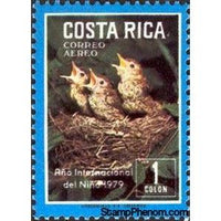 Costa Rica 1979 Young Birds in Nest-Stamps-Costa Rica-Mint-StampPhenom