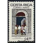 Costa Rica 1980 Attending Mass, by Francisco Amighetti-Stamps-Costa Rica-Mint-StampPhenom