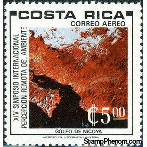 Costa Rica 1980 Gulf of Nicoya, Satellite Photo-Stamps-Costa Rica-Mint-StampPhenom