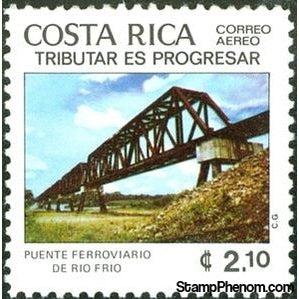 Costa Rica 1980 Río Frío Railroad Bridge-Stamps-Costa Rica-Mint-StampPhenom