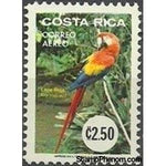 Costa Rica 1980 Scarlet macaw (Ara macao)-Stamps-Costa Rica-Mint-StampPhenom