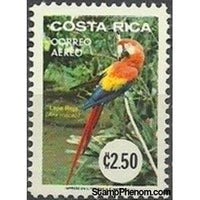 Costa Rica 1980 Scarlet macaw (Ara macao)-Stamps-Costa Rica-Mint-StampPhenom