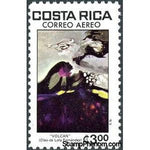 Costa Rica 1980 Volcano, by Lola Fernandez-Stamps-Costa Rica-Mint-StampPhenom