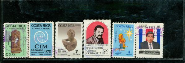 Costa Rica Lot 27 , 6 stamps