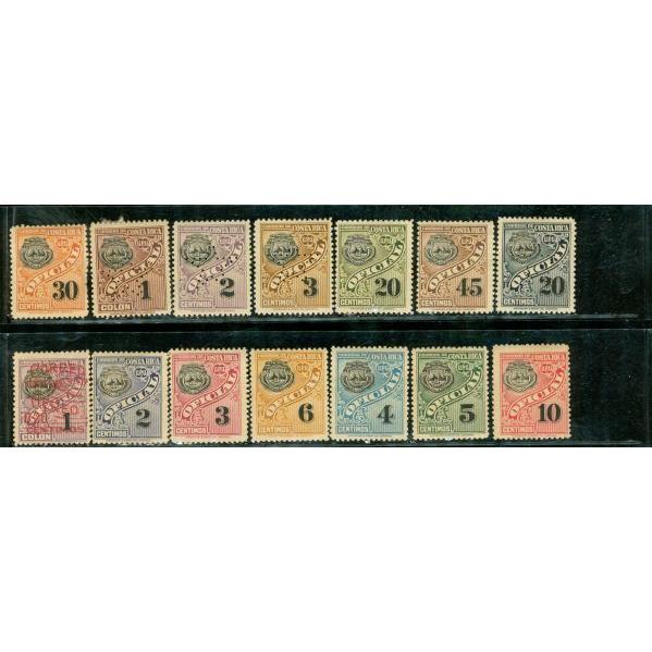 Costa Rica Lot , 14 stamps - Costa Rica Lot , 14 stamps