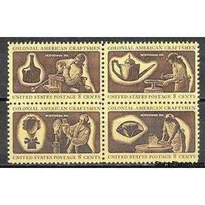 United States of America 1972 Craftsmen Block of 4