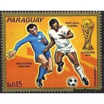 Paraguay 1973 Crerand, England and Eusebio, Portugal