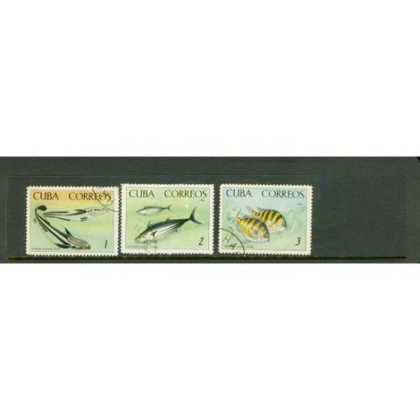 Cuba 1965 Fishes , 3 stamps