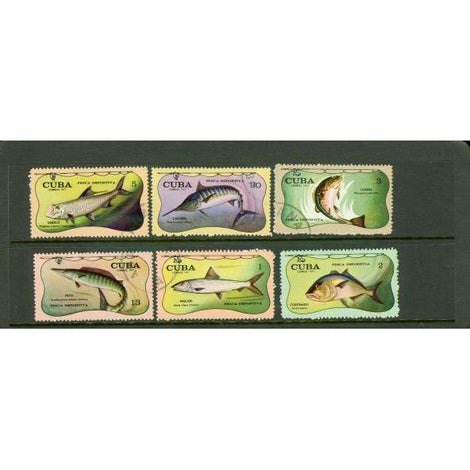 Cuba 1971 Fishes , 6 stamps