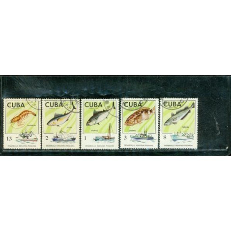 Cuba 1975 Fishes , 5 stamps