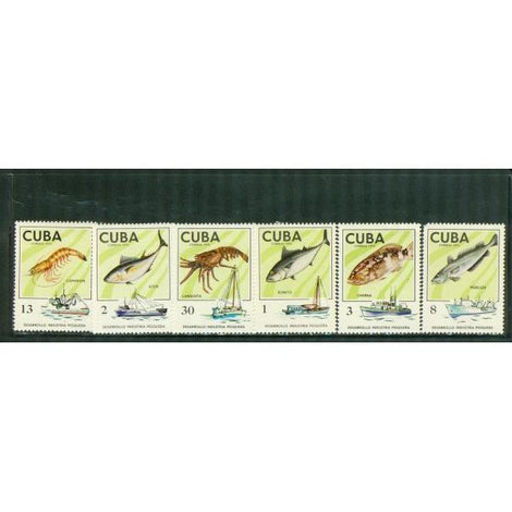 Cuba 1975 Fishes , 6 stamps