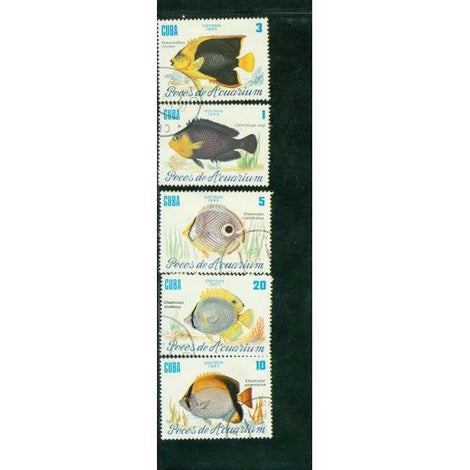 Cuba 1985 Fishes , 5 stamps