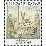 Czechoslovakia 1974 Salvo and Stag in Flight,1834 - czechoslovakia-1974-salvo-and-stag-in-flight-1834