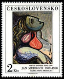 Czechoslovakia 1977 Fear' (Woman), by Jan Mudroch, 1939 - czechoslovakia-1977-fear-woman-by-jan-mudroch-1939