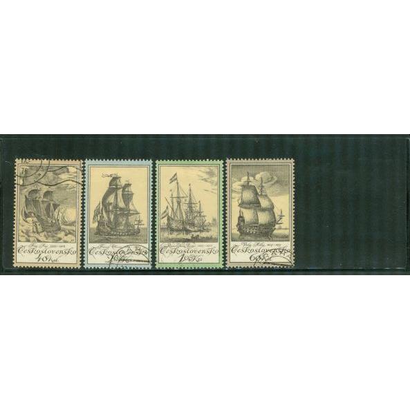Czechoslovakia Ships , 4 stamps - Czechoslovakia Ships , 4 stamps