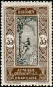 Dahomey 1913 Man Climbing Oil Palm-Stamps-Dahomey-Mint-StampPhenom