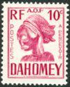 Dahomey 1941 Head of a Statue-Stamps-Dahomey-Mint-StampPhenom