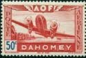 Dahomey 1942 Aircraft over Landscape-Stamps-Dahomey-Mint-StampPhenom