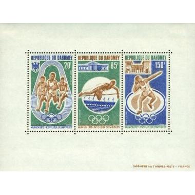 Dahomey Olympics Lot 2 , 1 souvenir sheet