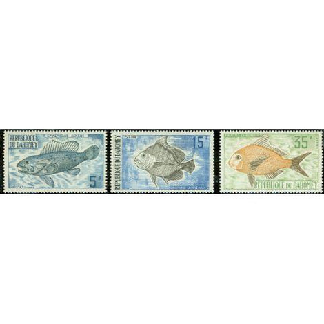 Dahomey Fishes Stamps