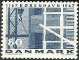 Denmark 1967 Copenhagen - 800th Anniversary-Stamps-Denmark-StampPhenom