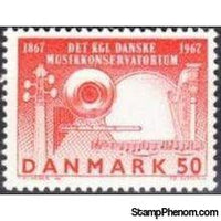 Denmark 1967 Royal Danish Academy of Music - Centenary-Stamps-Denmark-StampPhenom